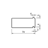 Sockeldämmprofil EPS 74mm