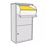 Paketbox PB4B, freistehend oder Wandmontage