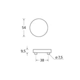 Schlüsselrosette SCOOP Pullbloc®, Blind, Edelstahl matt - GÜRTLER.shop